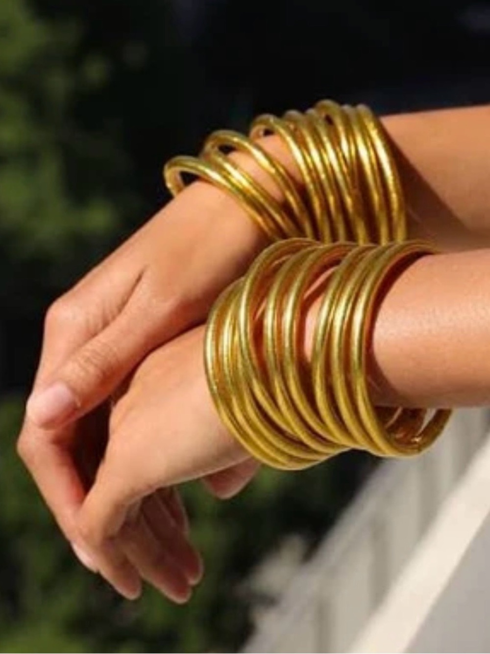 BuDdhaGirl All Weather Bangles Bracelet Set (9) - Sz M